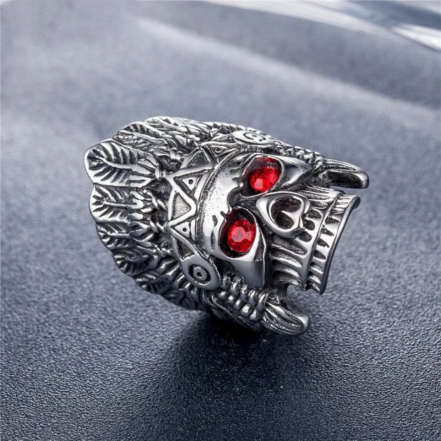 In Stock Fashion Hip Hop Rings for Men Stainless Steel Jewelry Factory Directly Big Sales Random Style Punk