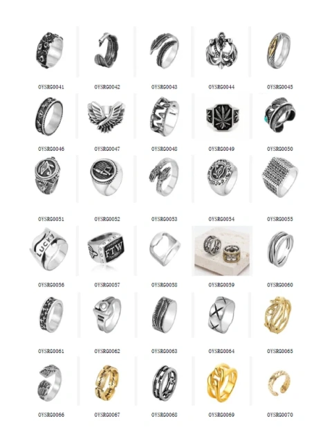 Fashion Titanium Stainless Steel Personalized Retro Cross Flower Zircon Ring for Men Women