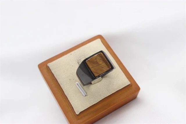 New Design Natural Tiger Eye/Turquoise/Lapis Lazuli Stone Steel Rings Jewelry Sets Stainless Steel Jewelry for Women Men