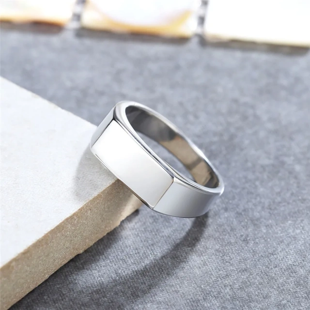Fashion Jewelry Popular Style Highly Polished Stainless Steel Ring Titanium Steel Ring Fine Jewelry Rings