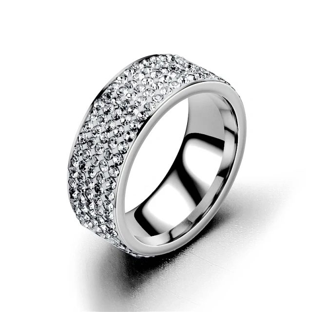2023 Stainless Steel Jewelry Stainless Steel Ring Diamond Ring
