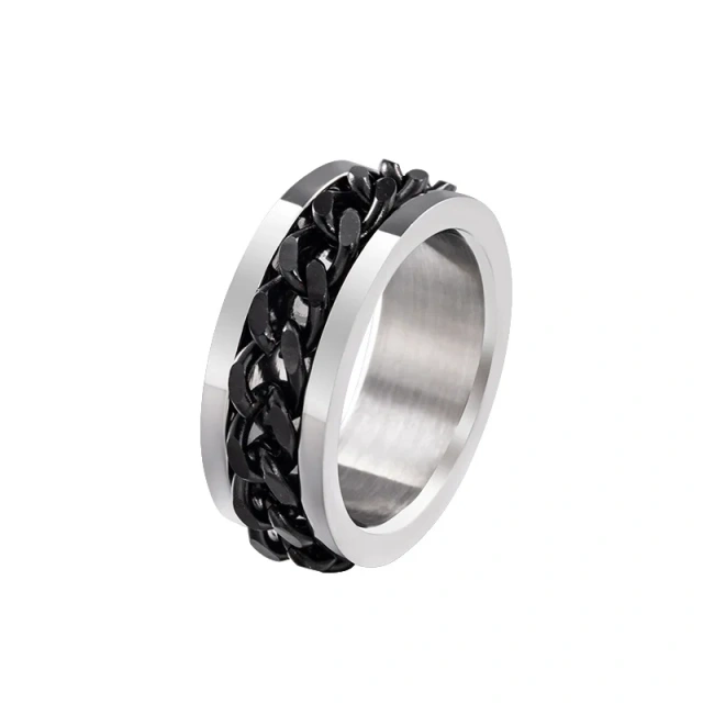 Wholesale European and American Hot Selling Rings Men's and Women's Titanium Steel Rings Minimalist Jewelry