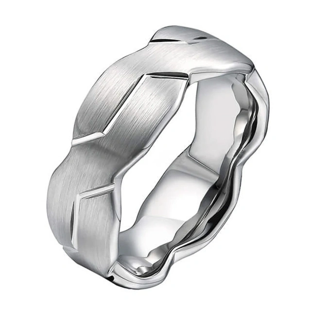 Factory Direct Sales High Quality 8mm Black Silver Tungsten Carbide Ring Brushed Couples Ring Set Wedding Band comfort Fit