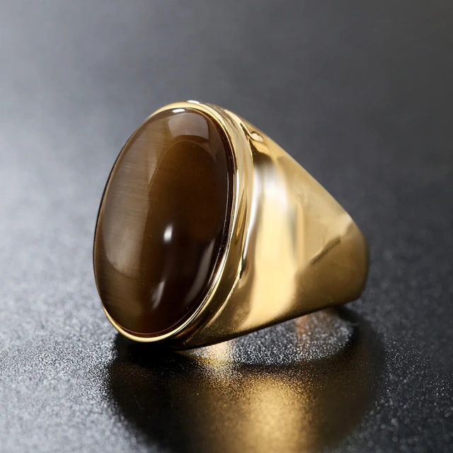 Wholesale High Quality Stainless Steel Jewelry Red Black Gold Engagement Ring Unisex Mens Rings