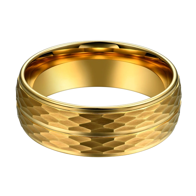 OEM Customized Sex Jewelry 18K Gold Plated BIG Size Tungsten Carbide Rings for Men