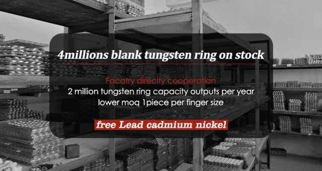 Hot Selling Jewelry 2022 925 Silver Inlay with Tungsten Gold Filled Wedding Ring Women Men European Style High Polish Dome Band