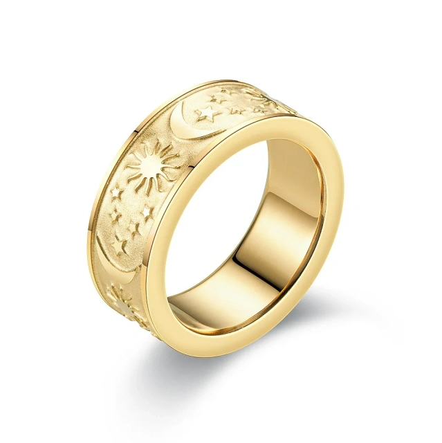 Factory Price Fine Stainless Steel 18k Gold Plated Ring Titanium Steel Rings for Men