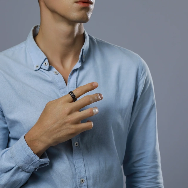 RTS 8mm Wholesale Mens Jewelry Tungsten Carbide Rings Black Tungsten Rings for Men Comfort Fit