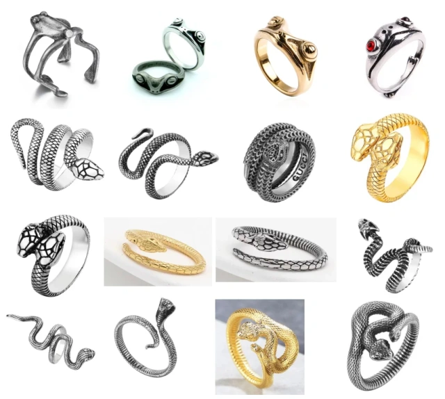 Stock in Size 7-13 Latest Fashion Long Manly Retro Punk Eagle Stainless Steel Ring for Men