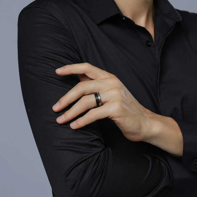 Best Selling Accessories 8mm Tungsten Carbide Ring for Men Women Engagement Band Comfort Fit