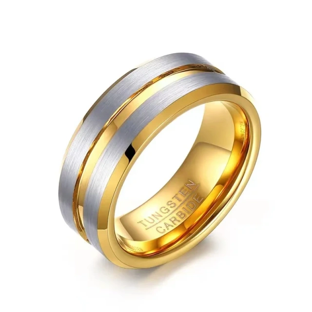 Hot Sell 8mm Simple Wedding Bank for Men or Women Claccic Style Tungsten Rings