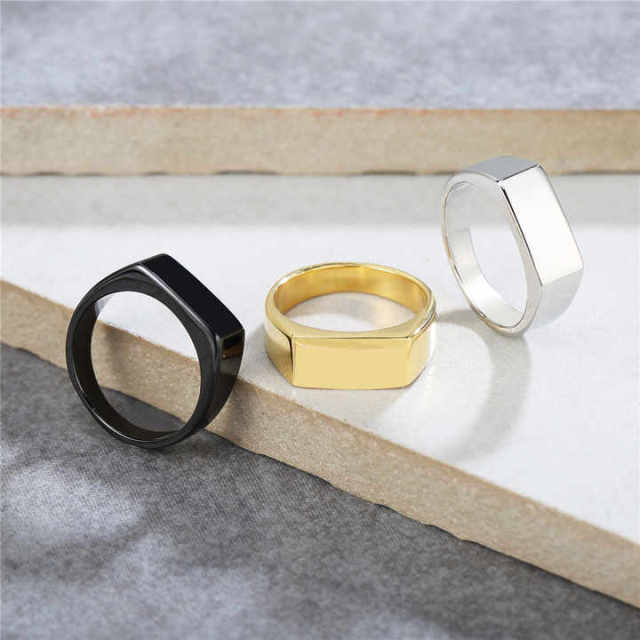 Fashion Jewelry Popular Style Highly Polished Stainless Steel Ring Titanium Steel Ring Fine Jewelry Rings