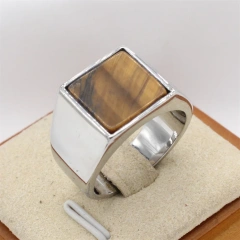 Silver-polished-tiger eye