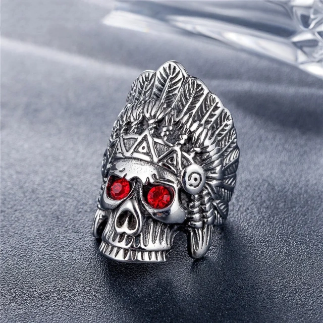 In Stock Fashion Hip Hop Rings for Men Stainless Steel Jewelry Factory Directly Big Sales Random Style Punk