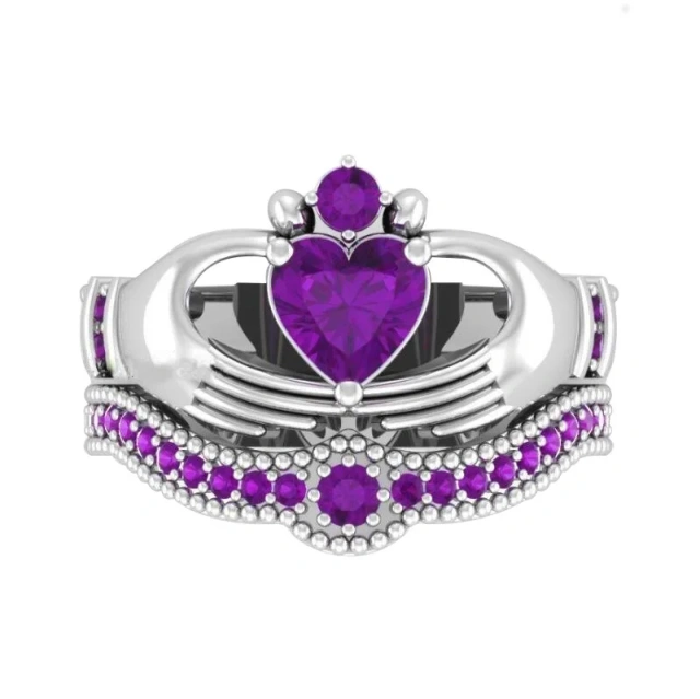 Luxury Stainless Steel Ring Stainless Steel Diamond Jewelry Zircon Stainless Steel Wedding Rings