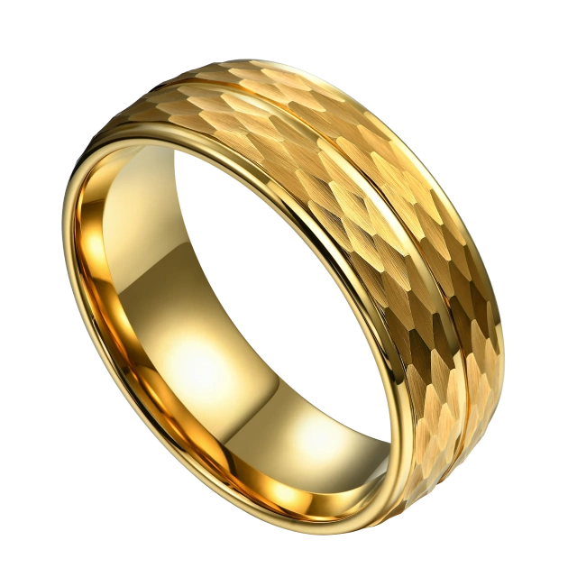 OEM Customized Sex Jewelry 18K Gold Plated BIG Size Tungsten Carbide Rings for Men