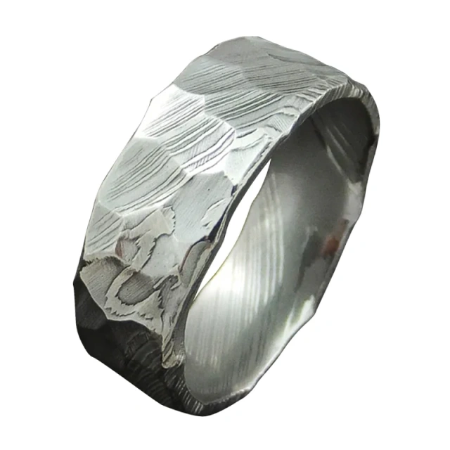 Custom Handmade Damascus Steel Ring Men Wedding/Engagement Ring Unisex Ring