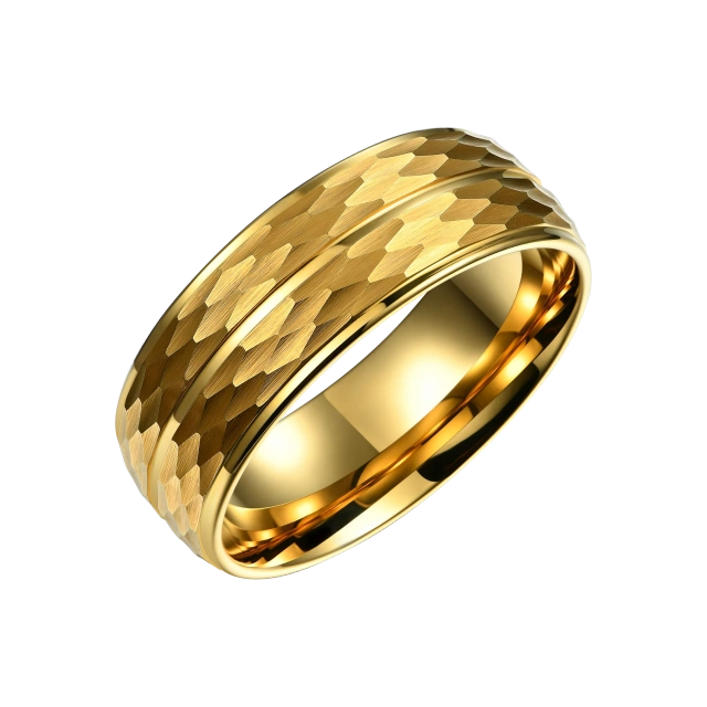 OEM Customized Sex Jewelry 18K Gold Plated BIG Size Tungsten Carbide Rings for Men
