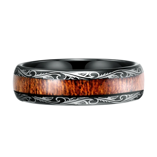 Factory Price Tungsten Cock Ring Men Jewelry Handmade Wooden Cock Ring Tungsten Cock Rings for Men