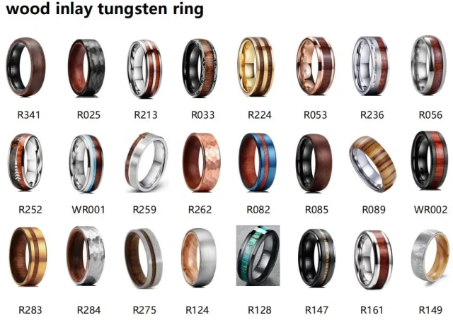 Rose Gold Plated Tungsten Rings 8mm - Men's Band Supplier - Ouyuan