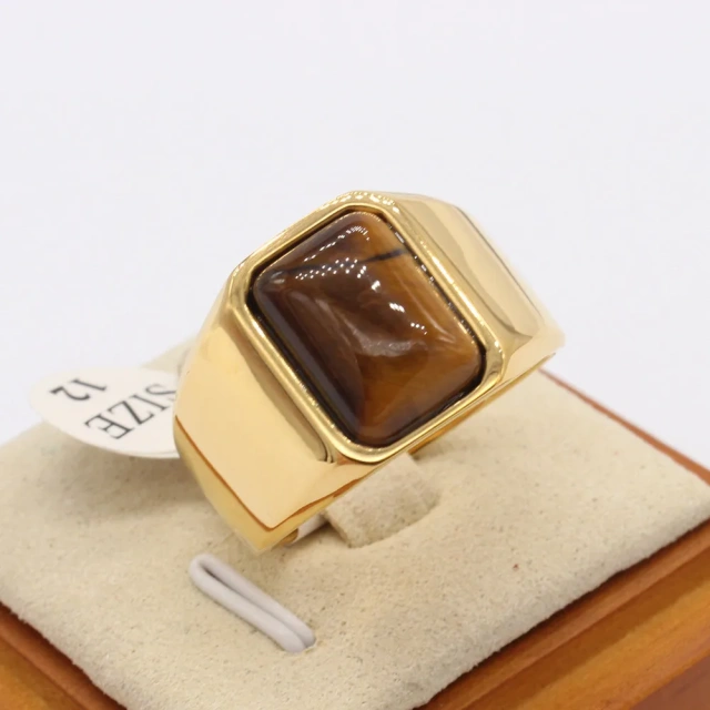 2024 Fashion Jewelry Silver 18K Gold Plated Titanium Steel Ring Stainless Steel Rings for Men Rings Couple