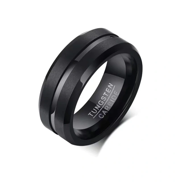Hot Sell 8mm Simple Wedding Bank for Men or Women Claccic Style Tungsten Rings