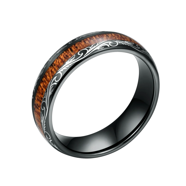 Factory Price Tungsten Cock Ring Men Jewelry Handmade Wooden Cock Ring Tungsten Cock Rings for Men