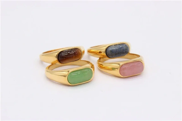 Factory Fashion Fashion Jewelry Rings Plated Gold Stainless Steel Jewelry for Women Rings Couple Wedding Ring