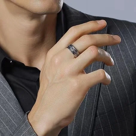 Guangzhou Mens Jewelry Ready to Ship 8mm Tungsten Ring Silver Tungsten Carbide Ring for Men Women Engagement Wedding Band