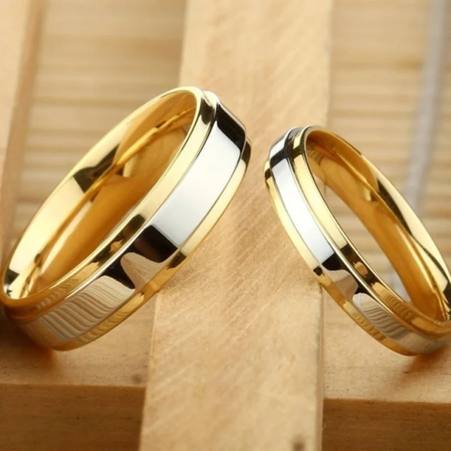 Fashion Rings Tungsten Carbide Couple Ring Wedding Bands Set Fashion Jewelry