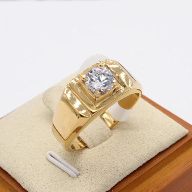 High Quality Jewelry Titanium Stainless Steel Diamond Ring Silver Plated Zircon Stainless Steel Wedding Rings for Men and Women