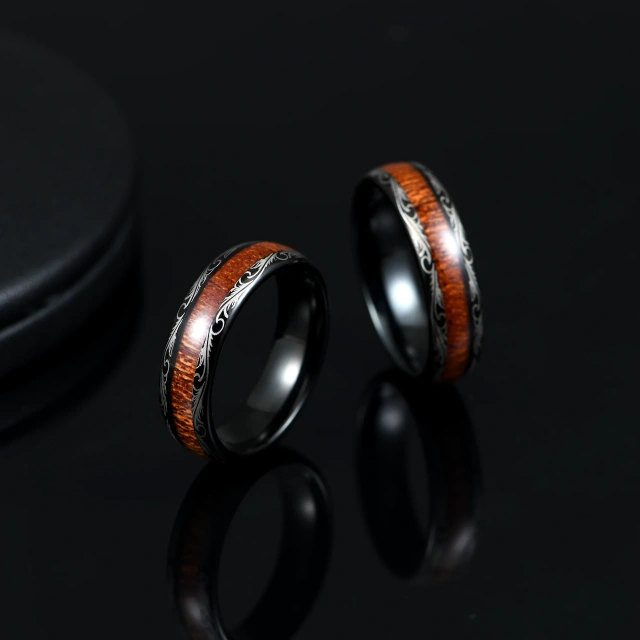 Factory Price Tungsten Cock Ring Men Jewelry Handmade Wooden Cock Ring Tungsten Cock Rings for Men