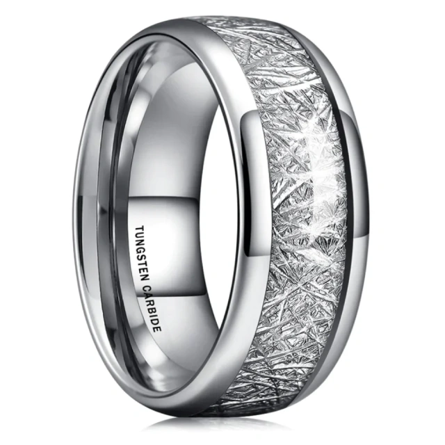 Fashion Rings 4mm Tungsten Ring ZIRCON Wedding Band Wedding Rings Couple Set