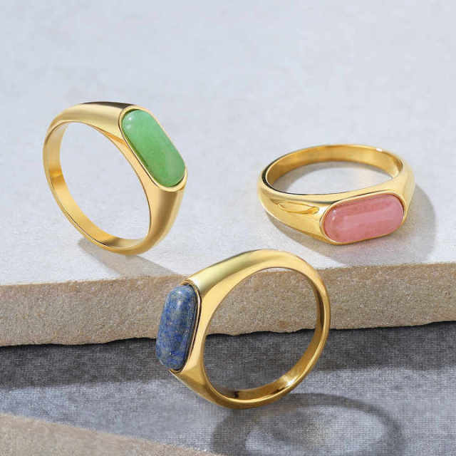 Factory Fashion Fashion Jewelry Rings Plated Gold Stainless Steel Jewelry for Women Rings Couple Wedding Ring