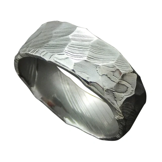 Custom Handmade Damascus Steel Ring Men Wedding/Engagement Ring Unisex Ring