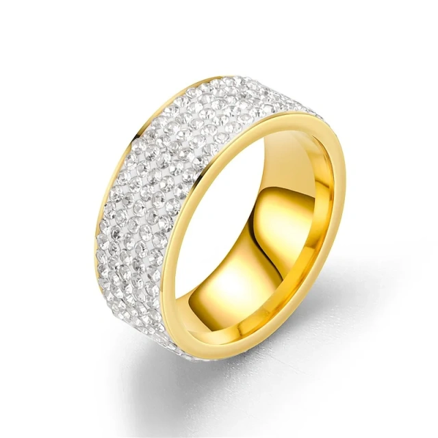 2023 Stainless Steel Jewelry Stainless Steel Ring Diamond Ring