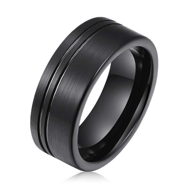 8mm Men Tungsten Carbide Rings - Bulk Wedding Bands - Ouyuan Jewelry