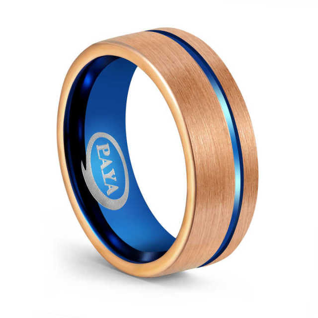 Ready to Ship Jewelry 8mm Tungsten Carbide Rings for Men Women Fashion Engagement Wedding comfort Fit