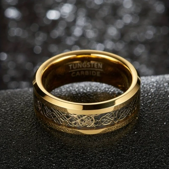 Wholesale Tungsten Carbide Luxury Handmade Sex Jewelry Tungsten Men Cock Ring Sex Toys for Men Gold Cock Ring