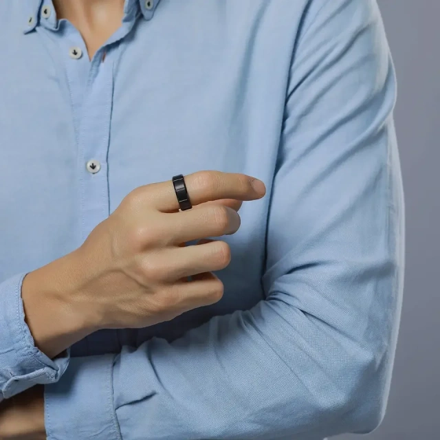 Rready to Ship Wholesale Fashion Classic Cutting Matte 8mm Black Finger Tungsten Carbide Rings for Men Rings