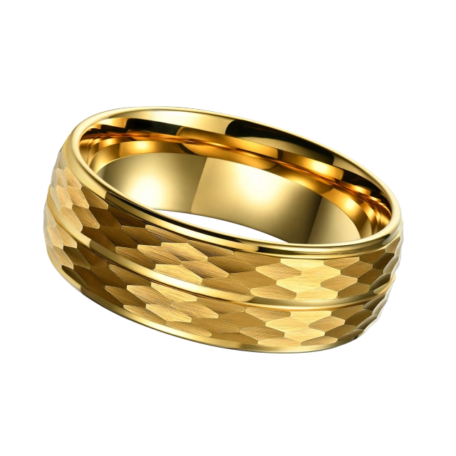 OEM Customized Sex Jewelry 18K Gold Plated BIG Size Tungsten Carbide Rings for Men
