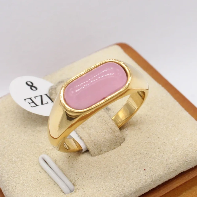 Factory Fashion Fashion Jewelry Rings Plated Gold Stainless Steel Jewelry for Women Rings Couple Wedding Ring