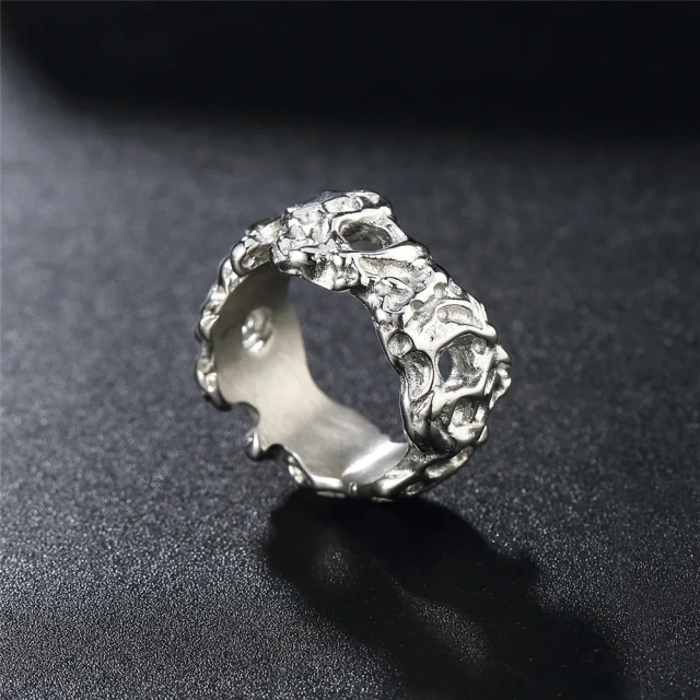 Guangzhou Stainless Steel Jewelry Manufacturer Titanium Steel Fashion Jewelry Rings for Men