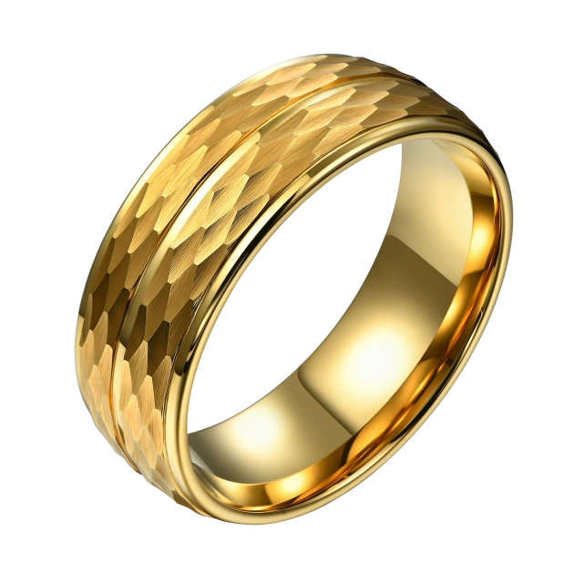 OEM Customized Sex Jewelry 18K Gold Plated BIG Size Tungsten Carbide Rings for Men