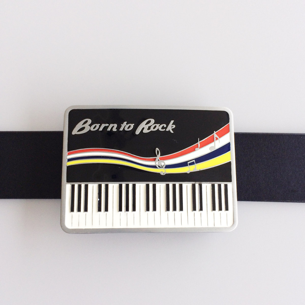 Vintage Rock Piano Music Belt Buckle Gurtelschnalle Boucle de ceinture