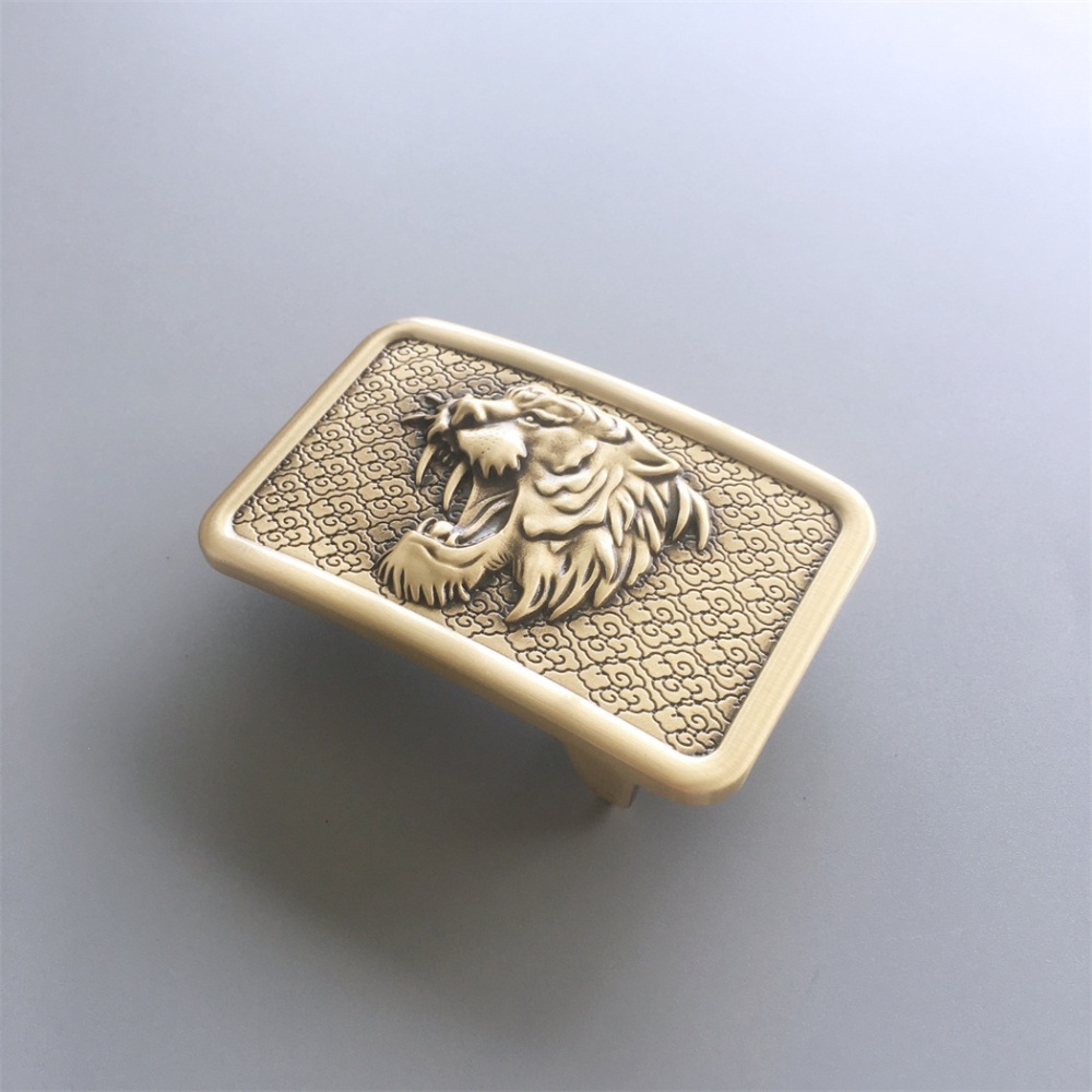 New Western Tiger Solid Brass Belt Buckle BUCKLE-BS009