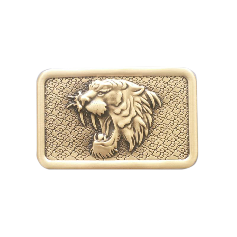 New Western Tiger Solid Brass Belt Buckle BUCKLE-BS009
