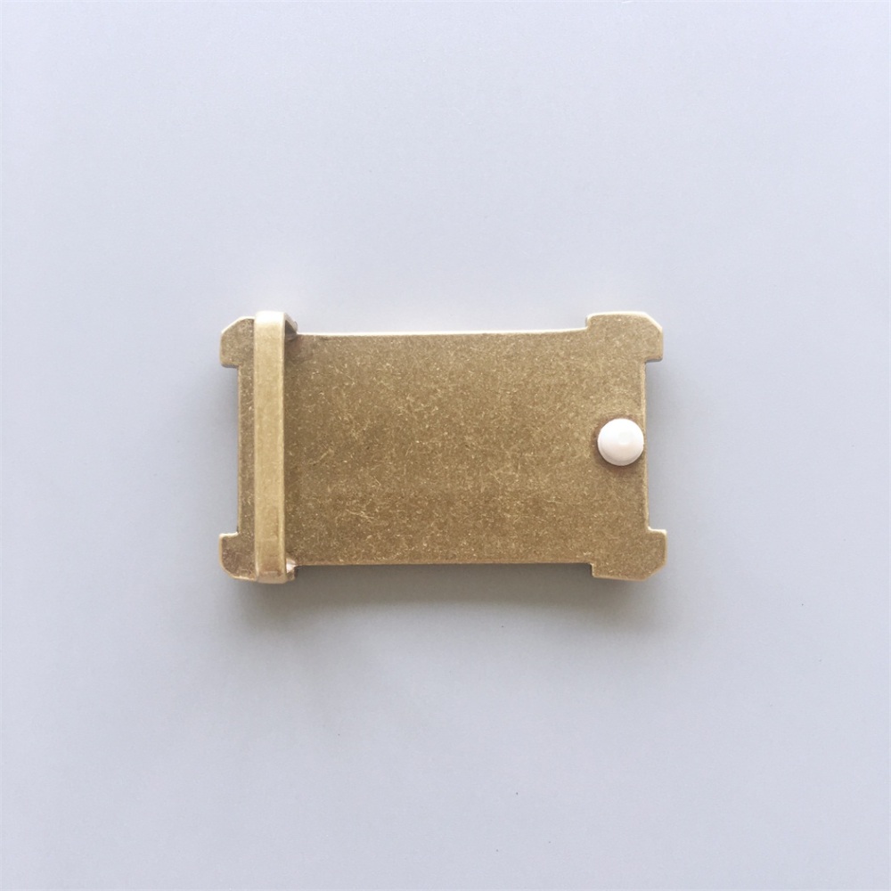New Rectangle Solid Brass Belt Buckle BUCKLE-BS003
