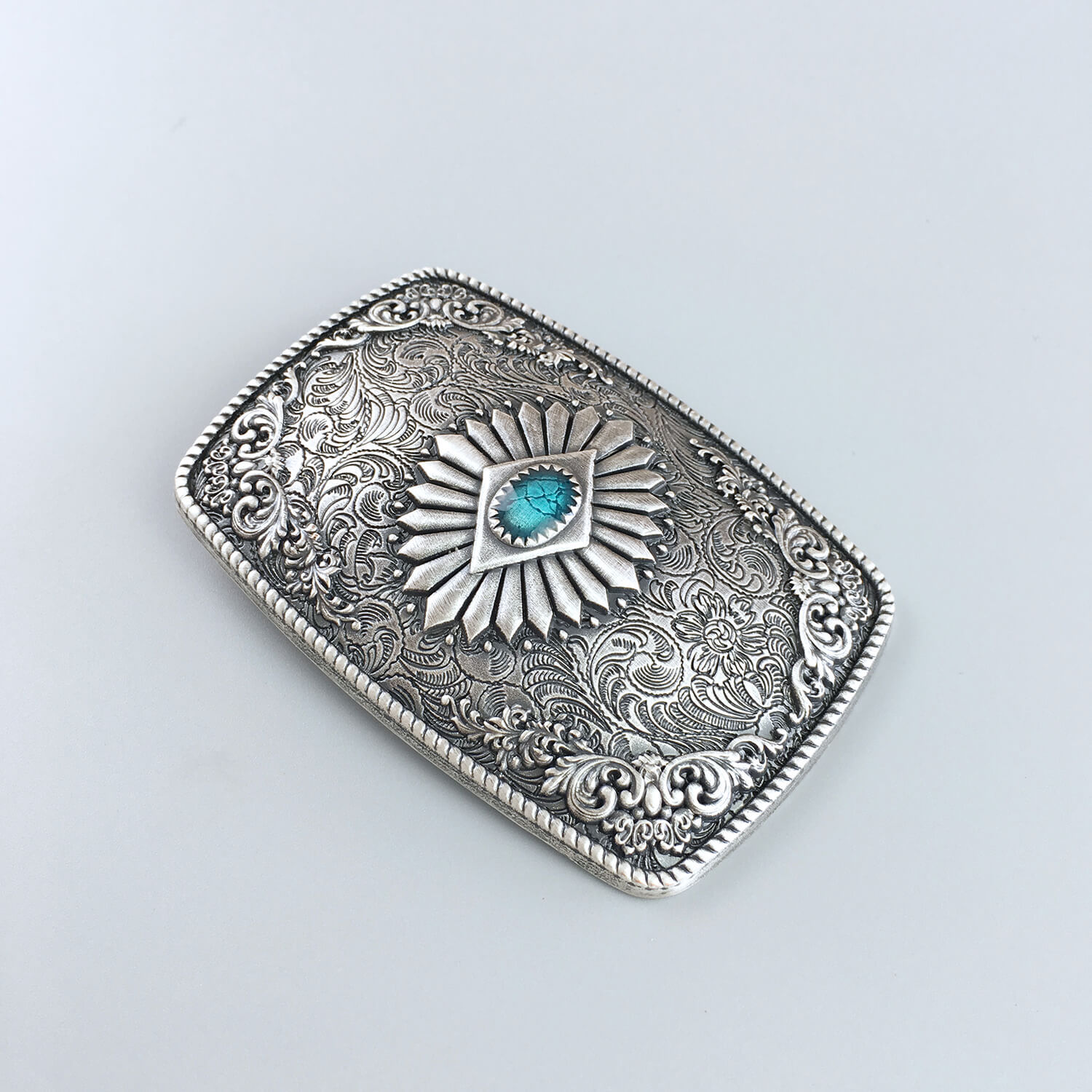JEAN'S FRIEND Vintage Silver Plated Southwest Belt Buckle
