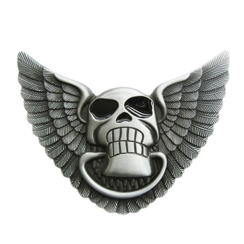 Vintage Angel Wing Skull Belt Buckle Gurtelschnalle Boucle de ceinture